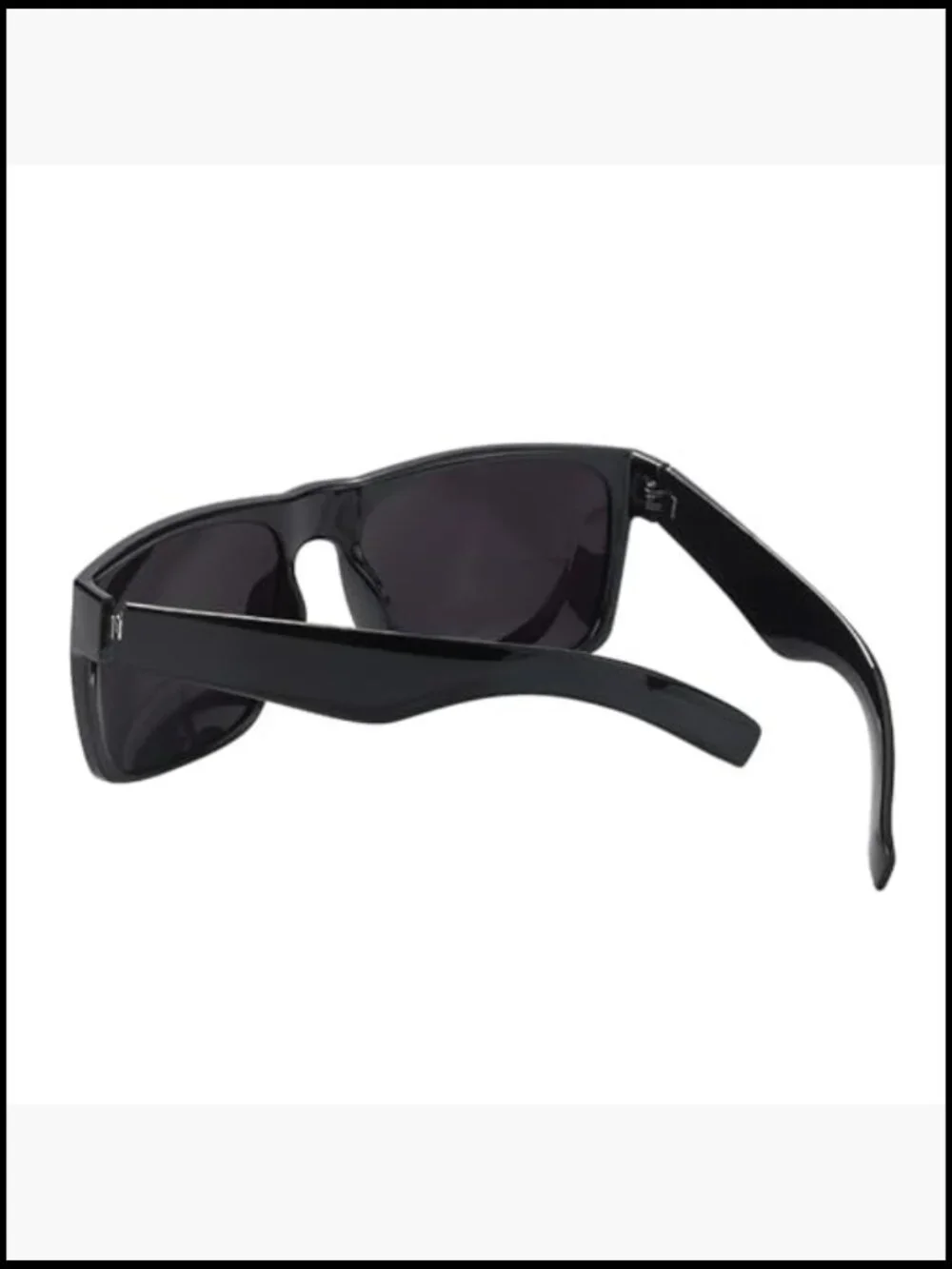 Super Dark Polarized Oversized Sunglasses Men XL Big Head Fit Wide Shades